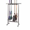 Freestanding Stainless Steel Mop & Broom Organizer