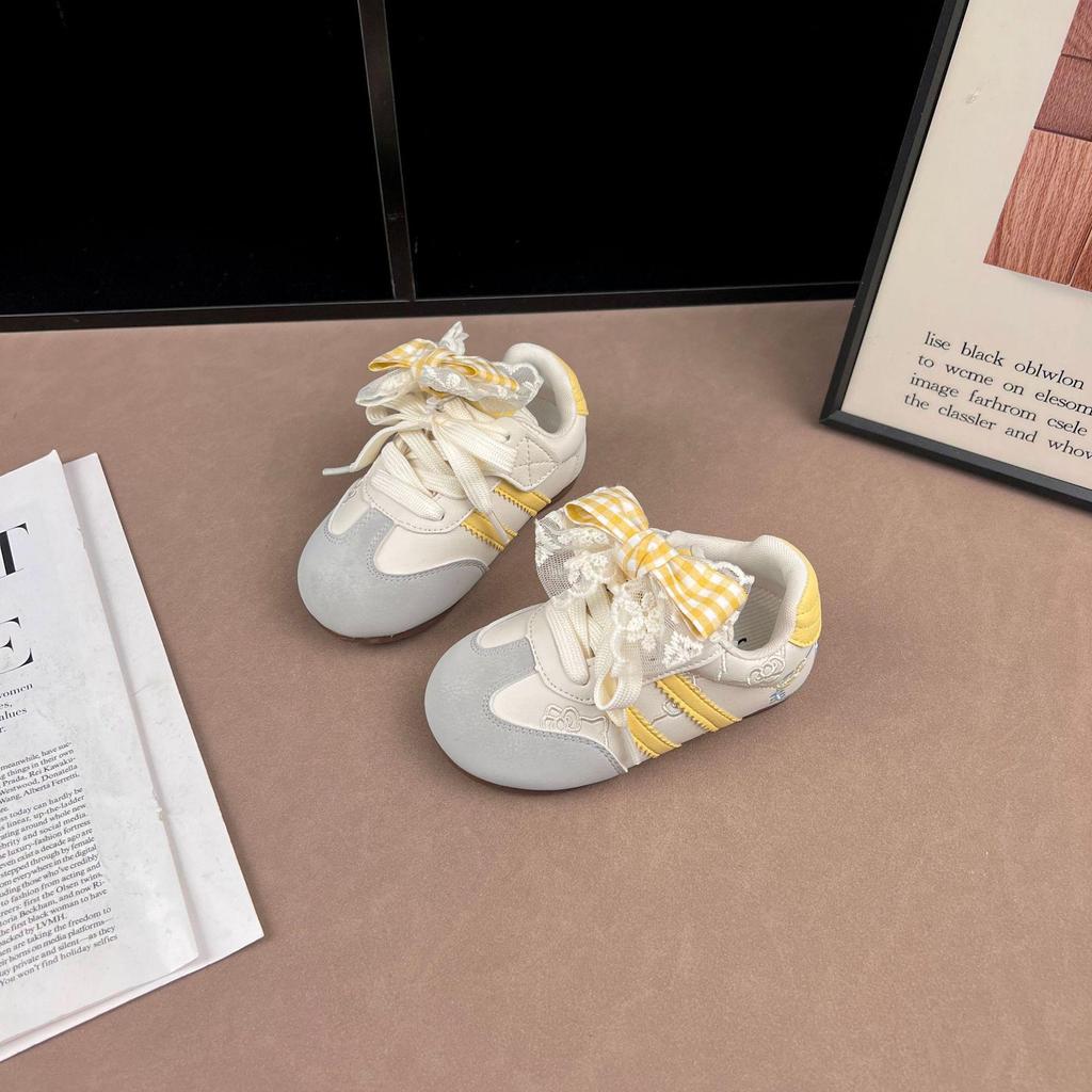 Girls' Spring 2026 Soft Sole Sports Shoes - Comfortable Casual Kids' White Trainers