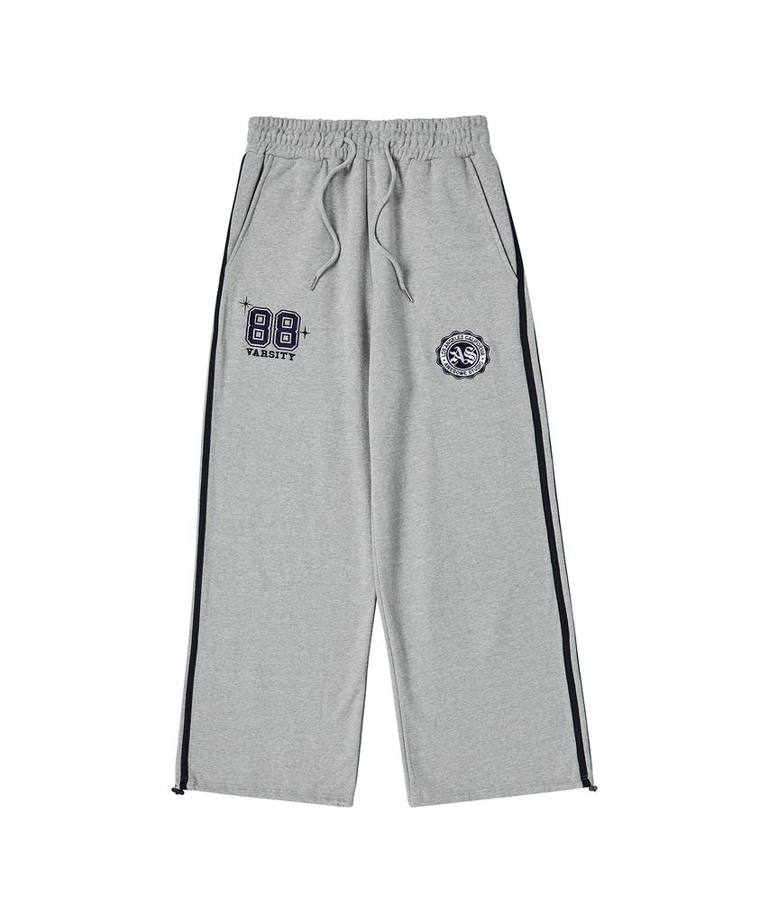 AWESOME STUDIO Line Color Block Two-Way Jogger Pants Dark Navy