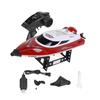 RC 2.4GHz Remote Control 4 Channel Mini Boat Racing Speedboat Model Kids Toy Vehicle Ship (Red)