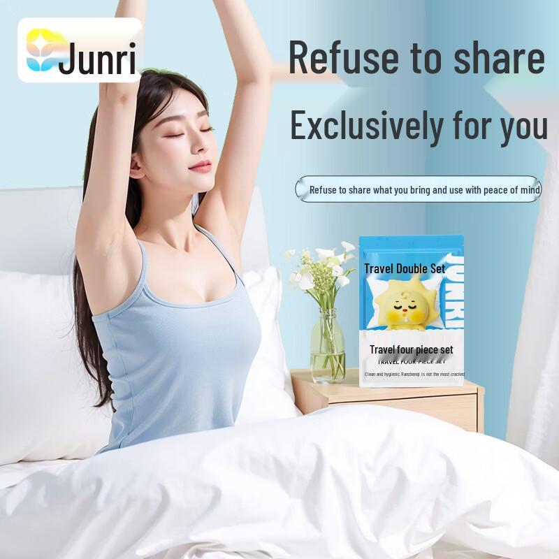 Disposable Travel Bedding 4-Piece Set