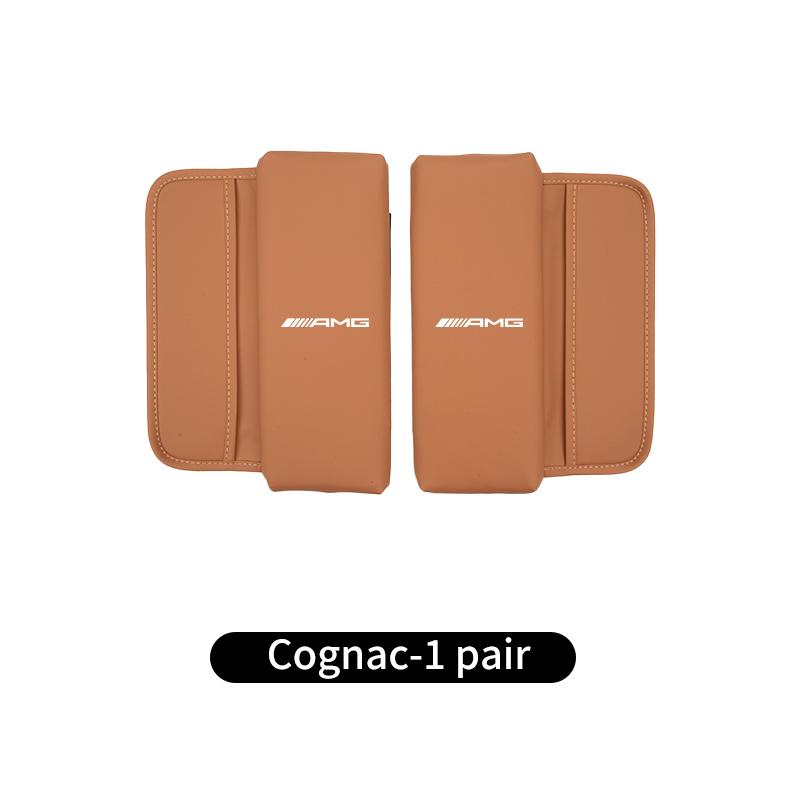 Car Armrest Cushion Anti Scratch Protection Cover Storage Pocket For Mercedes Benz AMG C180 C300 W124 W176 W177 C200 C260 GLC