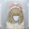 Simple Versatile Lolita Headband Hair Accessories Bow Headband KC Elegant Lolita Lace Headbands Elegant Hair Accessories
