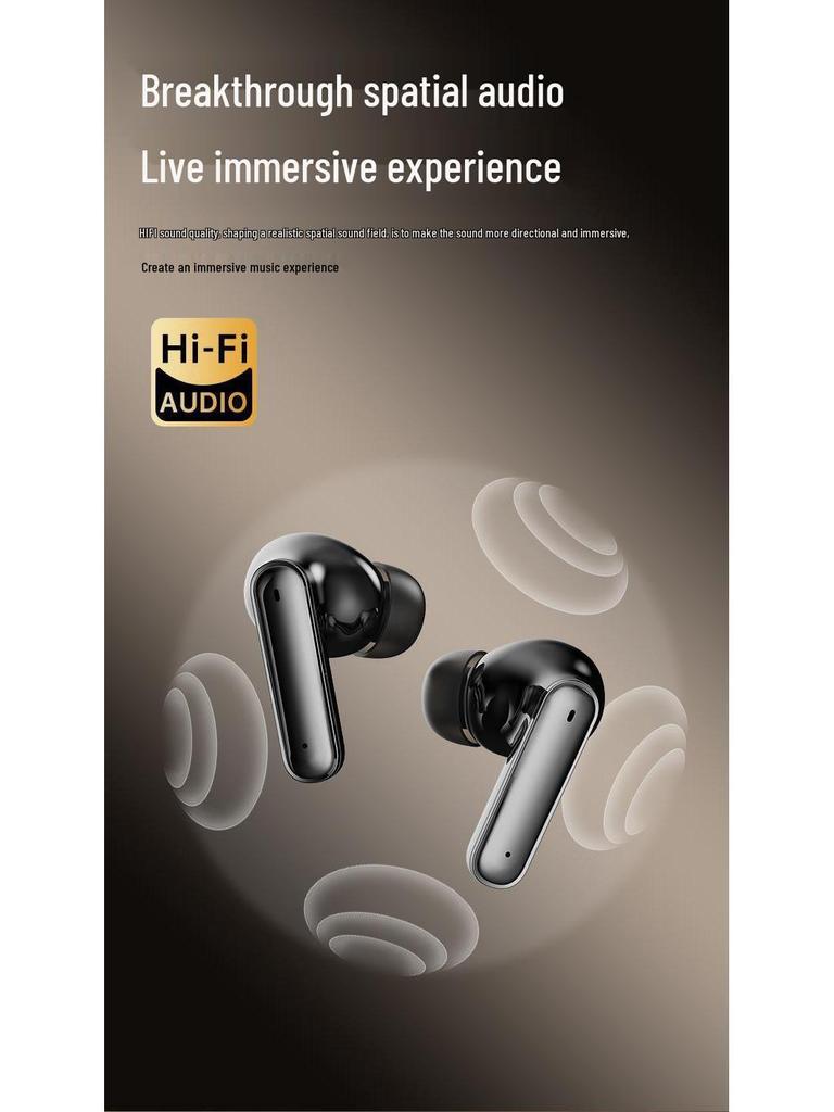 ANC+ENC Dual Noise Cancelling Wireless Bluetooth Headset with Color Touch Screen