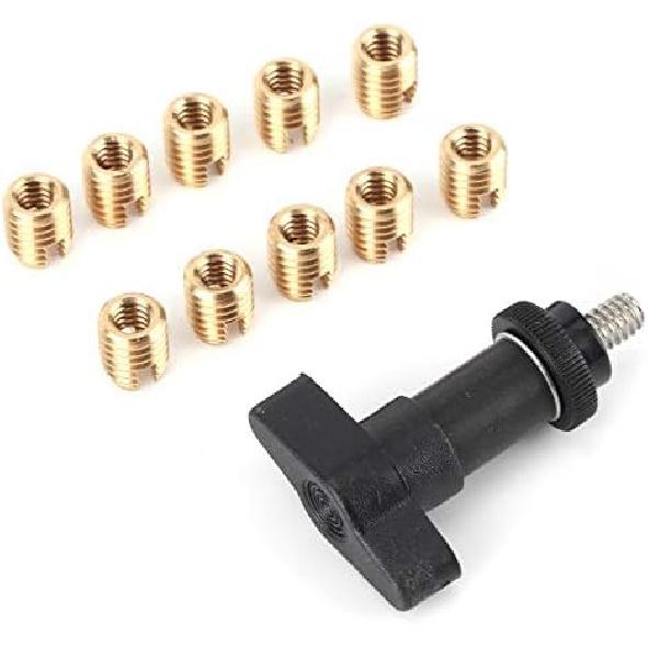 Fairing Insert Repair Kit, Installation Tool, Motorcycle Fairing Insert Repair Kit Brass Screws W/T?Handle Brass Inserts For Batwing Type