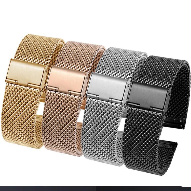 Steel Buckle Milanese Smartwatch Strap (16-24mm)