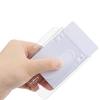 1PC Double Credit Card Clear Plastic ID Badge Card Holder for Bank Cards Protector Transparent Cardholder Card Cover
