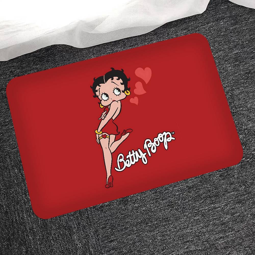 B-Betty Girl B-Boops Door Mat Washable Non-Slip Living Room Sofa Chairs Area Mat Kitchen Doormat Area Rug