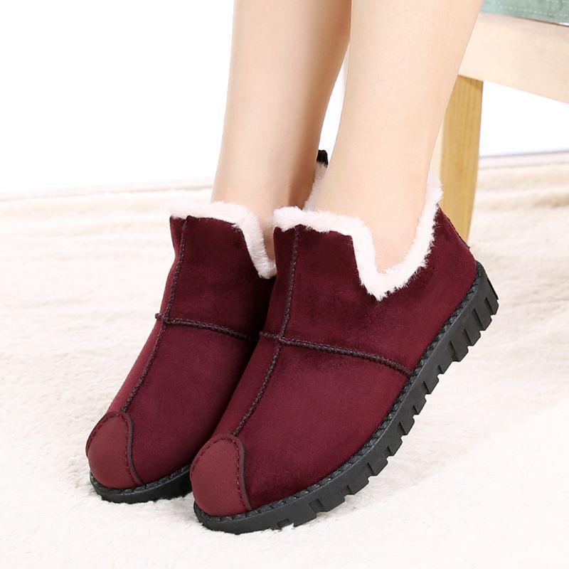 Ankle Boots Snow Boots Women Flats Winter Fashion Warm Winter Short Boots New Arrival Women Shoes Fur Plush Insole Shoes Women
