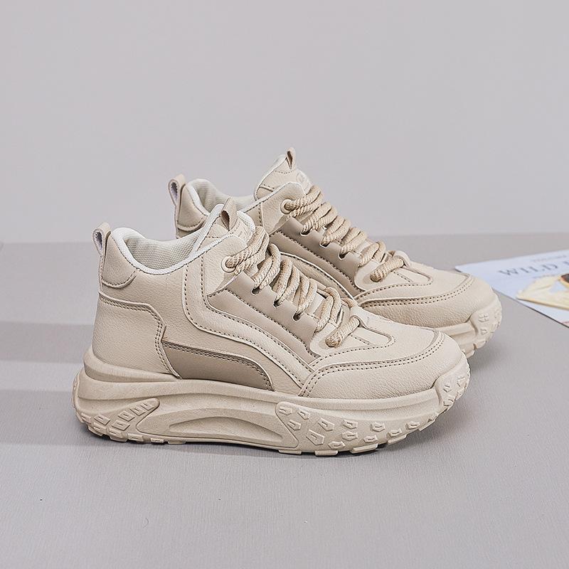 Ins Korean Version of the New High-top Dad Shoes for Women 2025 Autumn Student Sports Running Shoes Casual Shoes Heightened Q030