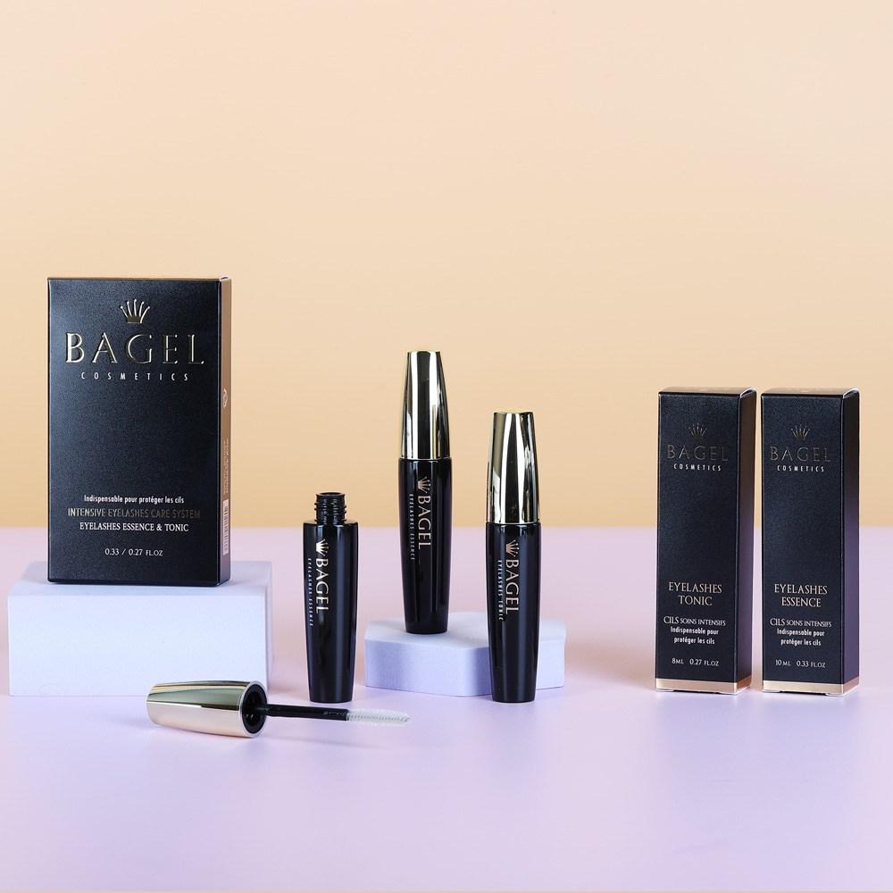 Bagel Eyelash Nutrient Tonic Essence 2-Piece Set Eyelash Serum, 18ml, 1 piece