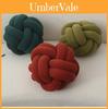 Modern Minimalist Wool Knit Round Throw Pillow For Living Room Decor