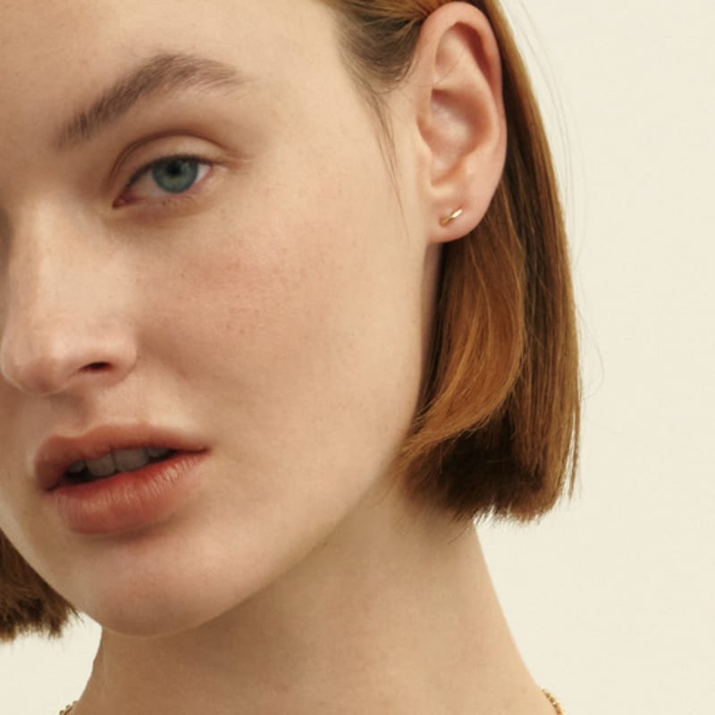 

LUNNE 14k Crescent Moon Earrings (14k Gold) #LCE04 Gold (pair)