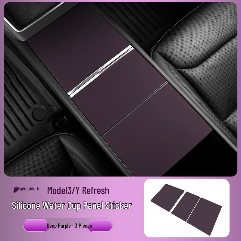 Updated Tesla Model 3/Y Center Console Silicone Wireless Charger Decor Accessory.