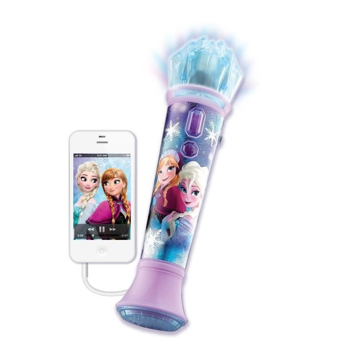 Micro Karaoké La Reine des Neiges - Disney - Compatible avec smartphone/tablette - Fille - À partir de 3 ans