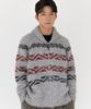 AOTT Daily Cowichan Wool Knit Zip-Up Gray