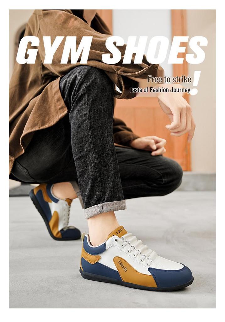 Spring 2026 Men's Versatile Low-Top Casual Leather Loafers - Youth Fashion Sports Trend
