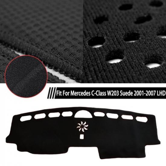 DashMat Dashboard Mat Cover Sun Visor Pad For Mercedes 2001-2007 C-Class W203