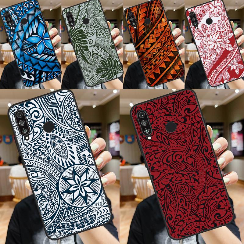 Maori Polynesian Samoan Tribal Case For Huawei Nova Y61 Y91 Y60 Y70 Y90 Nova 9 10 SE 11i 8i 3i P20 P30 Pro P40 Lite Cover