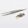 2PCS Lock Pin Tumbler Tweezers Stainless Steel Locksmith Tool Wire Holding Tweezers for Pinning & Rekeying Kit Lock Tradesman Tweezers