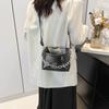 Stylish Minimalist 2024 Summer New Small Fashionable Shoulder Bag For Women In Black White Brown Silver