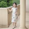 Girls' Summer Hanfu-Style Cheongsam Dress