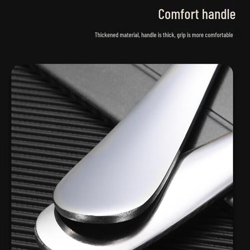 ZISIZ Korean Style Stainless Steel Long Handle Thickened Soup Spoon