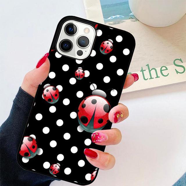 Autumu 11 Colorful Ladybugs Phone Case Cover for iPhone 17 Air 16 16e 15 12 11 13 14 Pro Max Apple Plus Coque