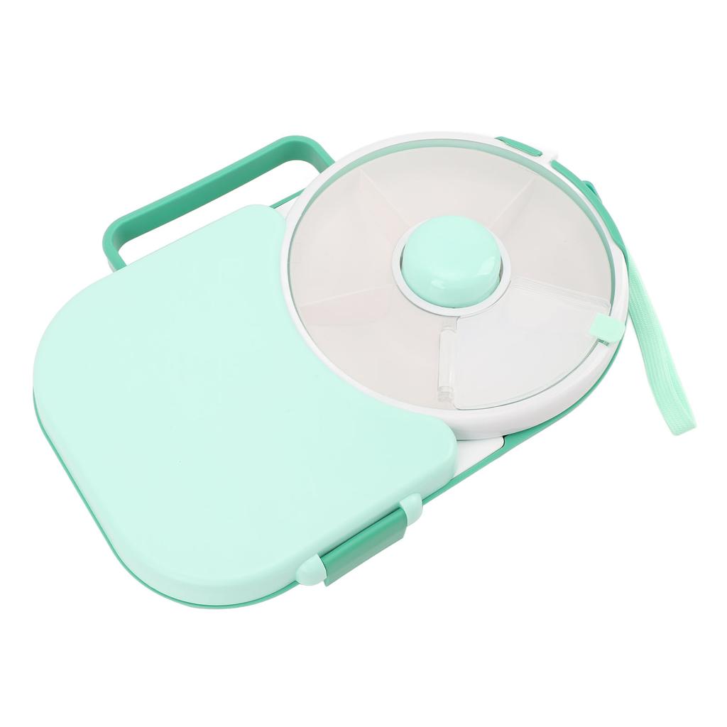 Snack Rotating Bundle with Lid Multifunctional Sealed Fruit Tray Damp Proof Rotating Snackle Box