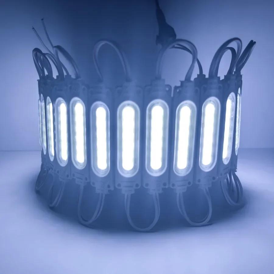 20/lot RGB Flowing Light 12V Highlight Led Module Waterproof IP65 Foldable COB Light Strip Backlight Shop Banner Car Decoration