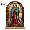 Exquisite Acrylic Table Centerpiece Catholic Statue Ornament, Tabletop Centerpiece, Freestanding Christian Unique Office Desk Accessories Religious