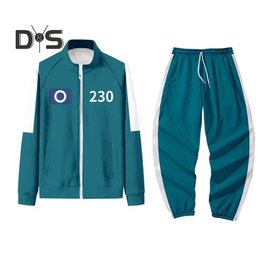 Men Cosplay Suit Set Long Sleeves Sport Sweatshirt Drawstring Elastic Waist Trousers Set Cosplay Carnival Costume Party Props