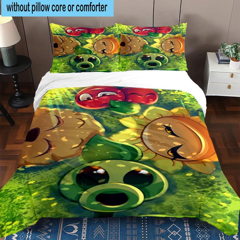 3PCS Zombie Party 3pcs Bedding,Including 3PCS Duvet Cover And 2pcs Pillowcases Perfect for Christmas,Ideal for Bedroom, Dormitory