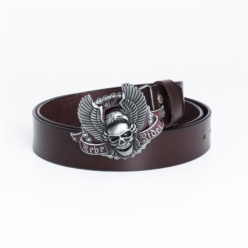 Buffalo Leather Retro Men s Casual Jeans Belt 95 cm