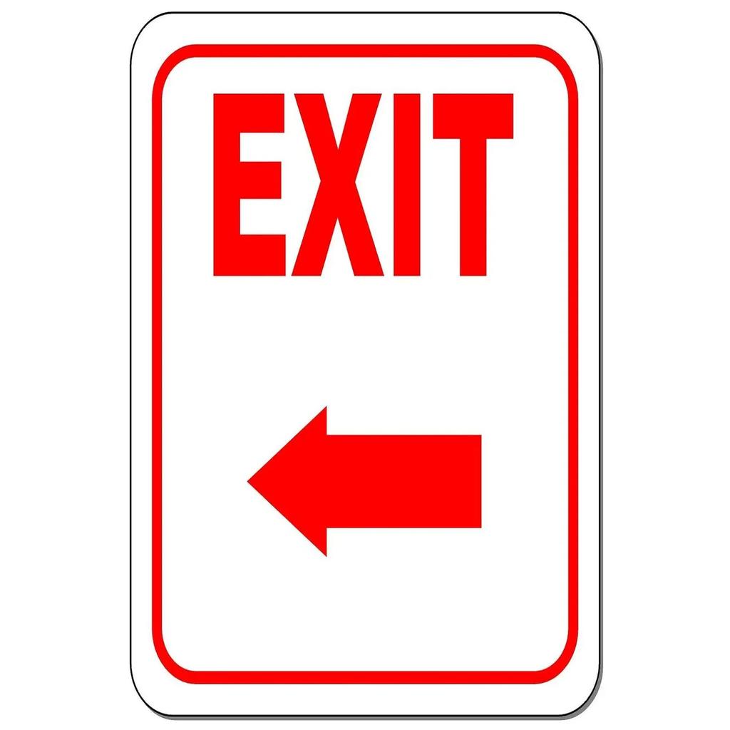 Vintage Ausgang Eingang Abbiegepfeil Metallblechschilder Poster Platte Wanddeko für Bars Garage Café Clubs Pubs Retro Poster Plakette