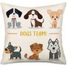 Home Decor Cute Dog Collection Pillow Covers for Home Pattern Cushion Cover Suitable for Sofa Bedroom Car Pillow Cover