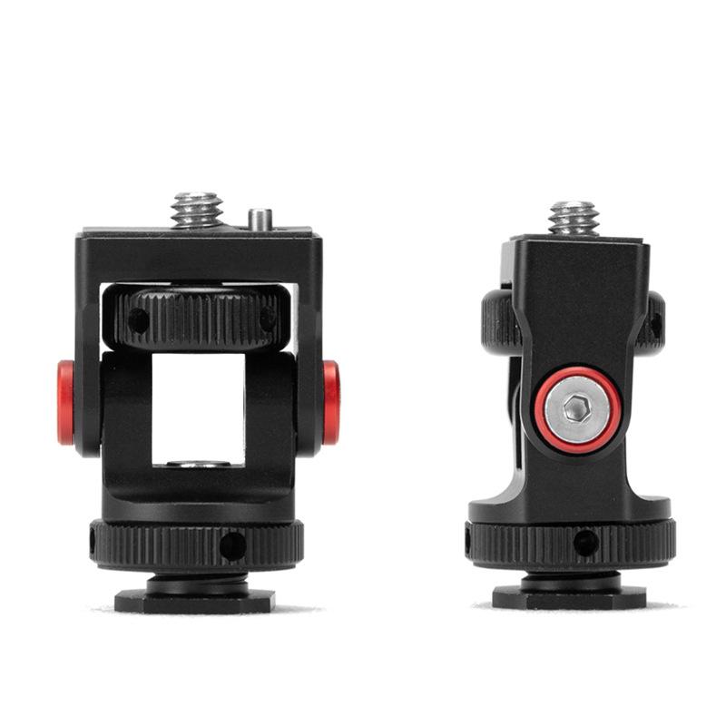 Manjike Portable Aluminum Phone Cage with Light and Mic for Live Streaming