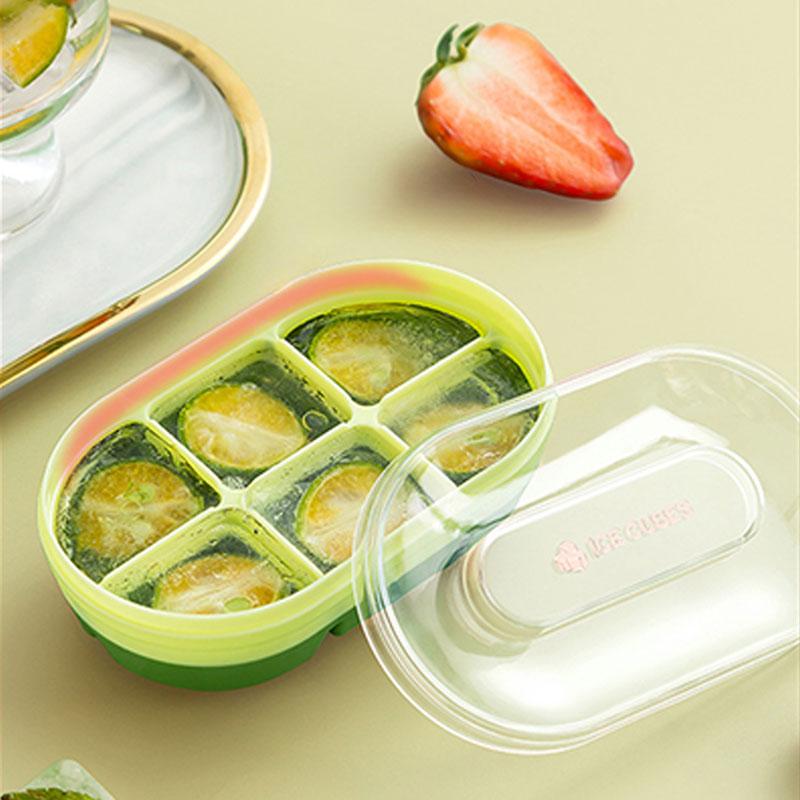 1PC Ice Cube Mold Grinder Ice Compartment Ice Box Quick Release Household Ice Box With Lid Instant Freezer
