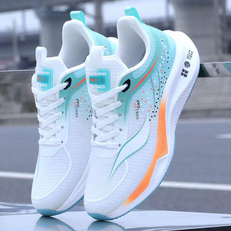 Men's Spring Breathable Mesh Running Shoes - Trendy, Lightweight, Low-Top with Thick Sole for Teens