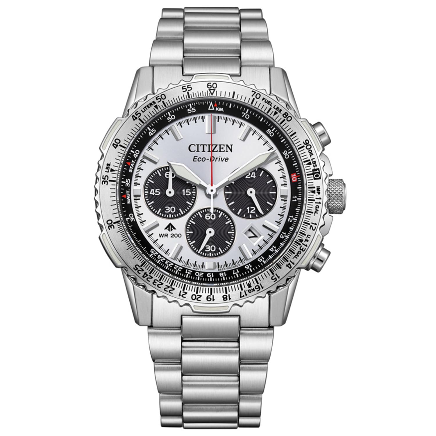 

Водонепроникний годинник Promaster Light Powered SKY Silver [Citizen] Eco-Drive CA4660-61A для чоловіків