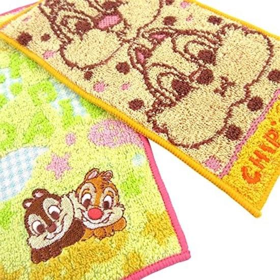 Marushin Half Handkerchief Pocket Towel Set 2 Disney Chip Dale Mini Monster Entrance Admission Goods Preparation Nursery Kindergarten Elementary Boys