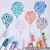 6 Bucăți/Kit Kit Pixuri Highlighter cu Puncte Culoare Deschisă Vârf Dublu Marker Puncte Fine pentru Desen Pictură Materiale Școlare de Birou