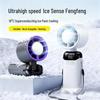 2026 Multi-Functional Foldable Handheld & Neck Ice-Pack Fan with Digital Display