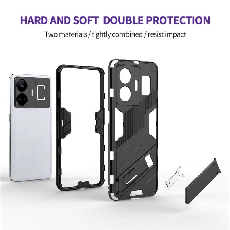 Für OPPO Realme GT Neo2 Neo3 Neo5 NEO 2 3 5 5G Armor Stoßfeste Handyhülle Rückseite Magnetischer Ständer Sturzsicher Schützen Coque