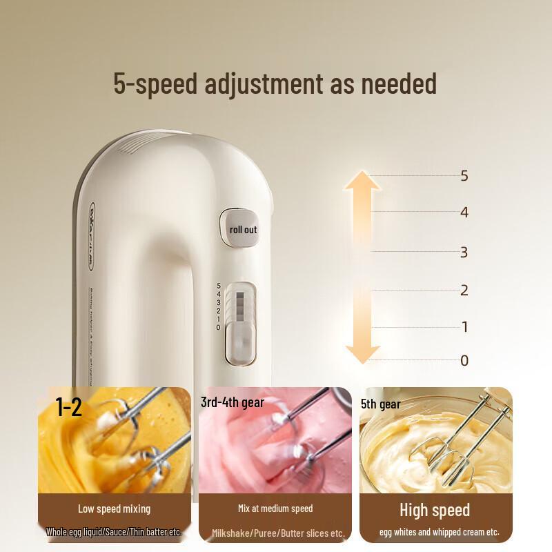 Bear Handheld Electric Egg Beater CN plug (adapter included)