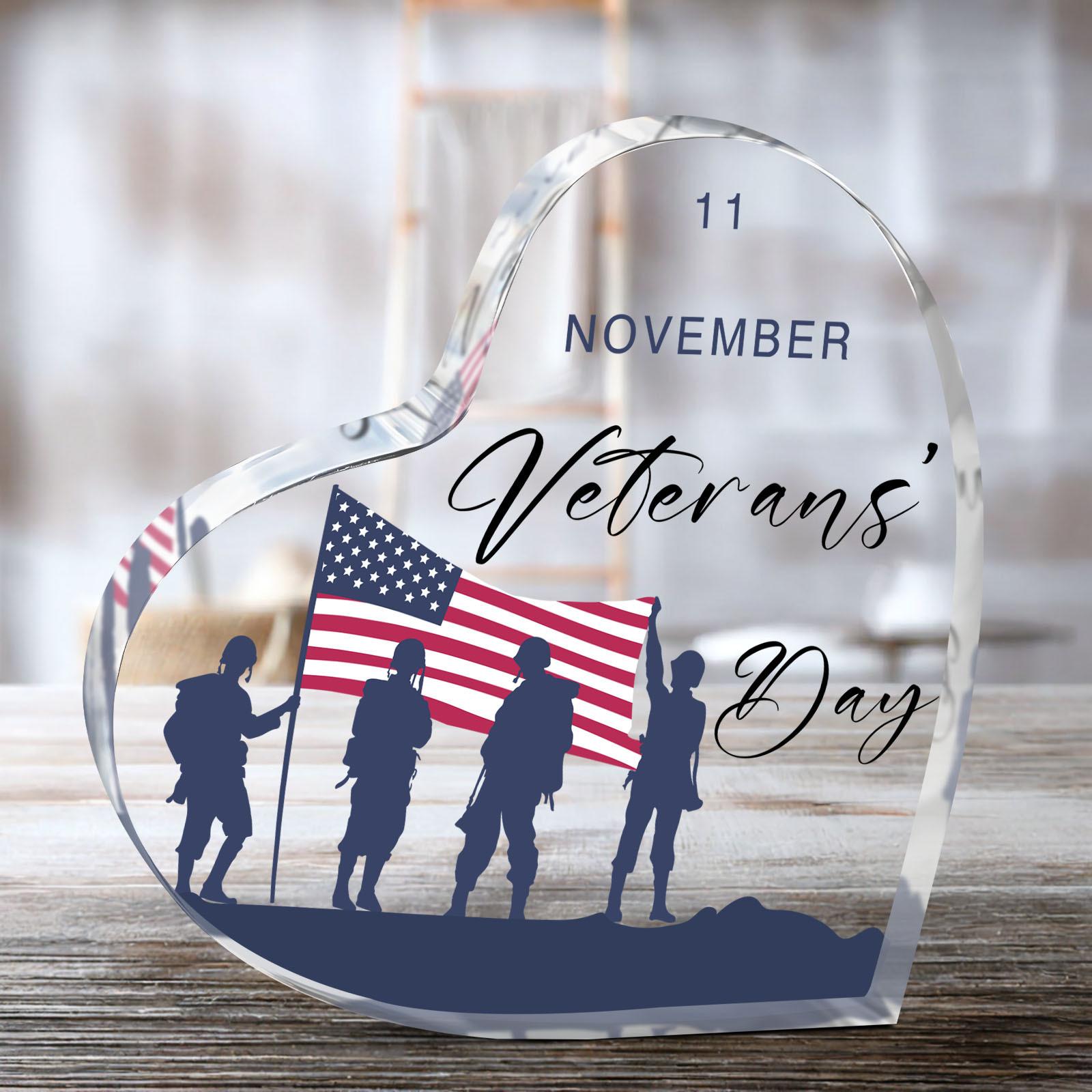 

Versatile Acrylic Desk Plaque - Perfect Gift for Veterans, Men, and Military Enthusiasts on Christmas, Birthdays & More- Acrylic Desktop Ornament 10*10cm