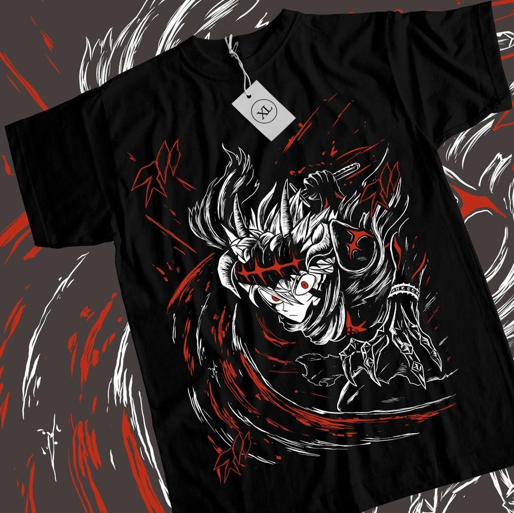 Anime Black Clover Asta Liebe Demon Form Black TShirt S