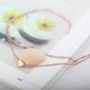Fashion Double-layer Love Beach Anklet European Titanium Steel Peach Heart Gift Foot Decoration