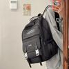 Trendy couple campus backpack trendy cool daily female students class large capacity schoolbag