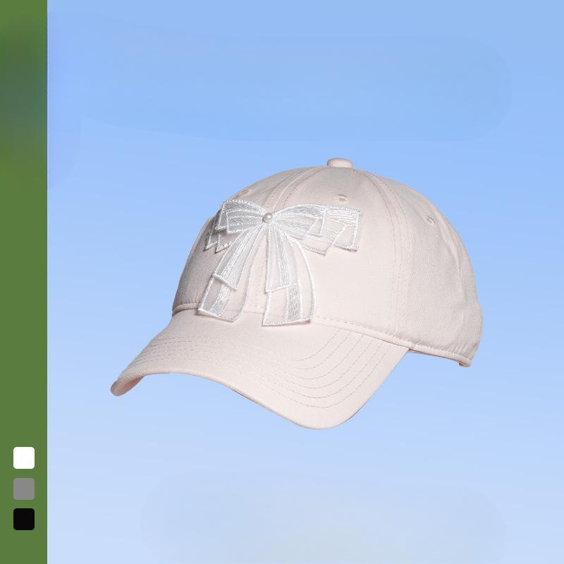 

Женская бейсболка с бантом, свежая и милая, бейсболка с лентой Органья, для путешествий на открытом воздухе, из чистого хлопка, шляпа для защиты от солнца (58cm)